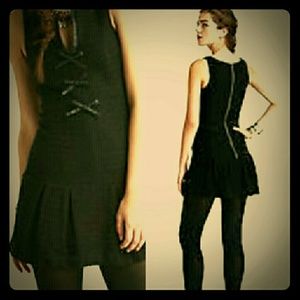 SALE! Free people black drop waist dress